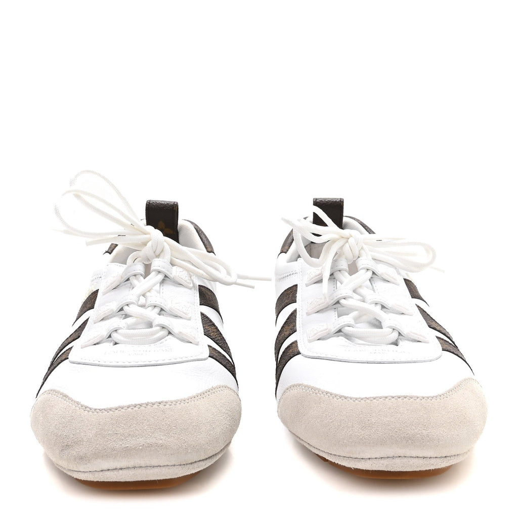 Monogram Calfskin Womens LV Sneakerina 40 White