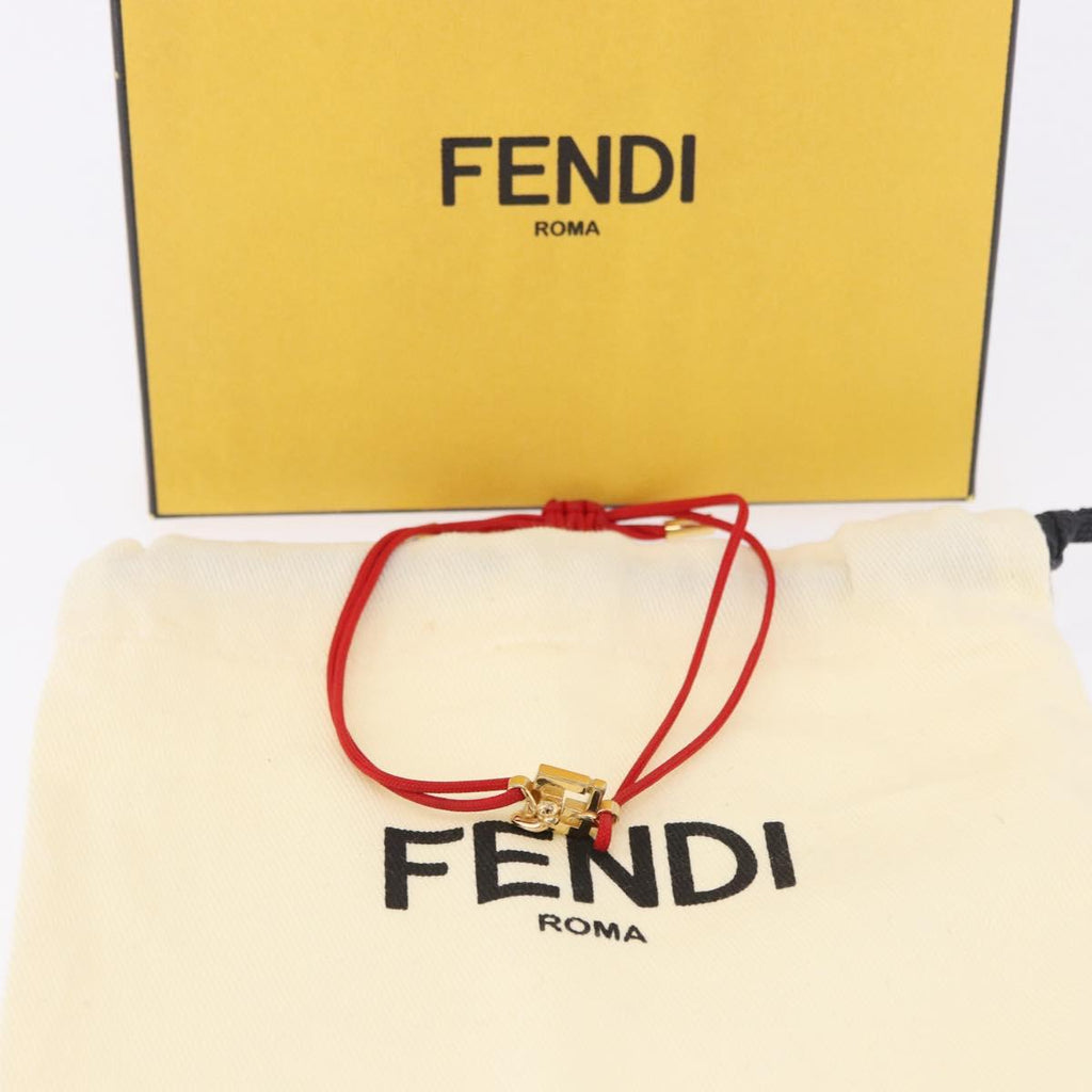 FENDI FENDI x FRGMT x POKEMON Dratini Bracelet Metal Red Gold Tone Auth 167464SM