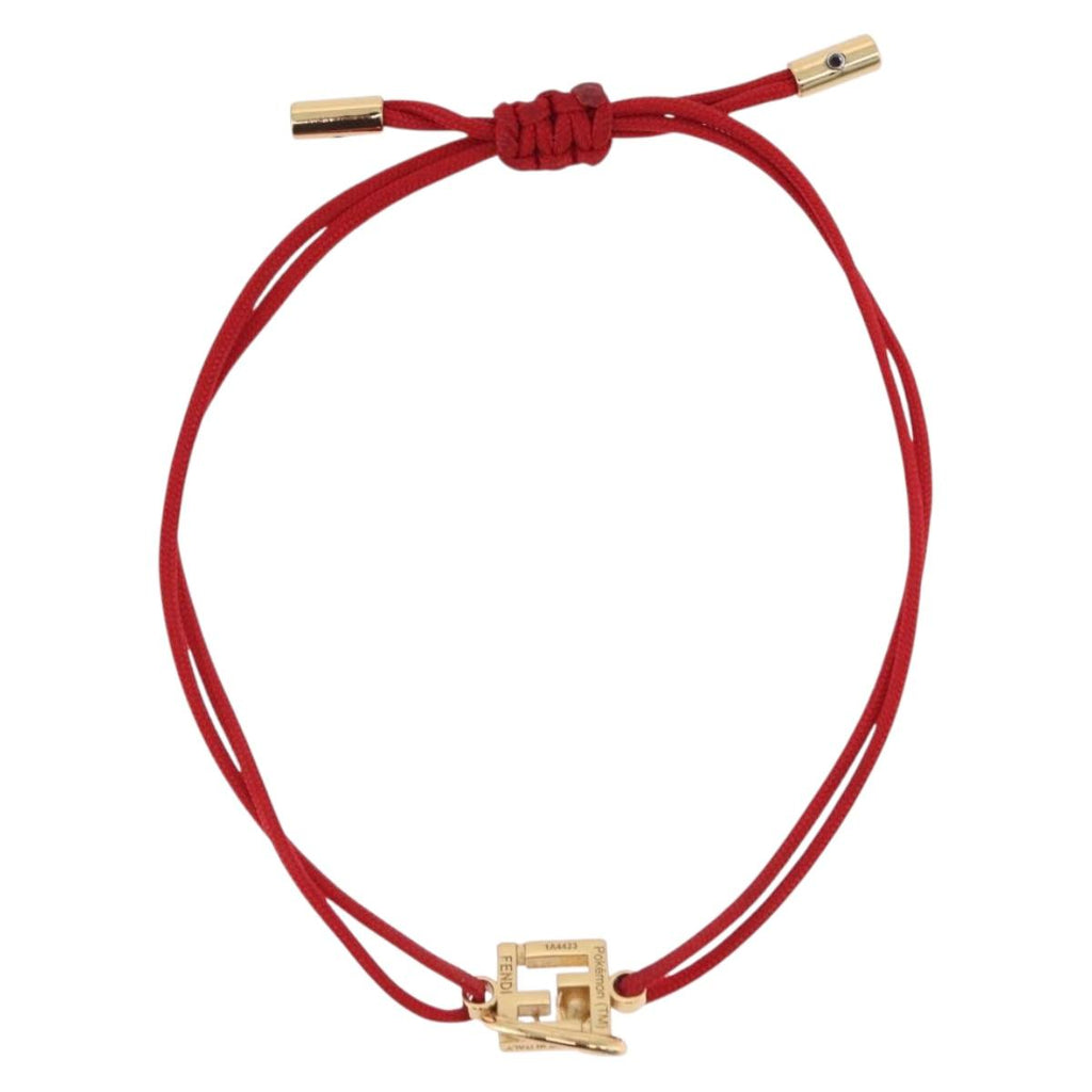 FENDI FENDI x FRGMT x POKEMON Dratini Bracelet Metal Red Gold Tone Auth 167464SM