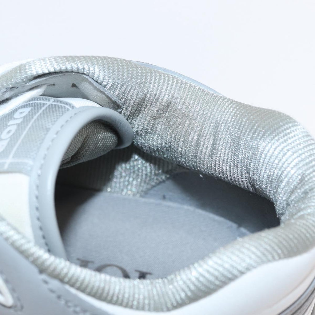 Christian Dior Trotter Canvas Dribble Low Top Sneakers B57 Gray Auth 169910M