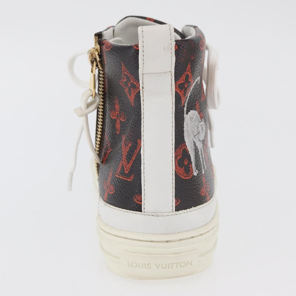 LOUIS VUITTON Catgram Stellar Line Sneakers LV Auth 176071M