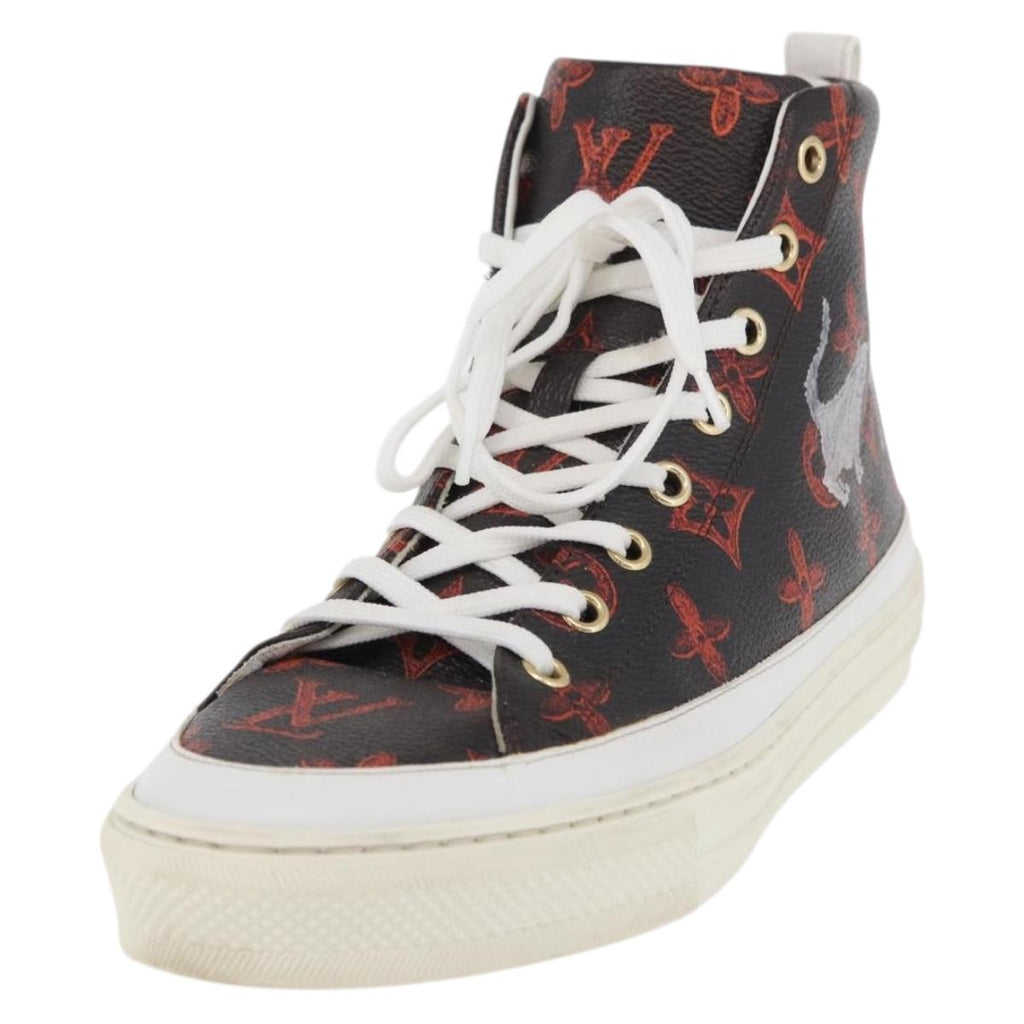 LOUIS VUITTON Catgram Stellar Line Sneakers LV Auth 176071M