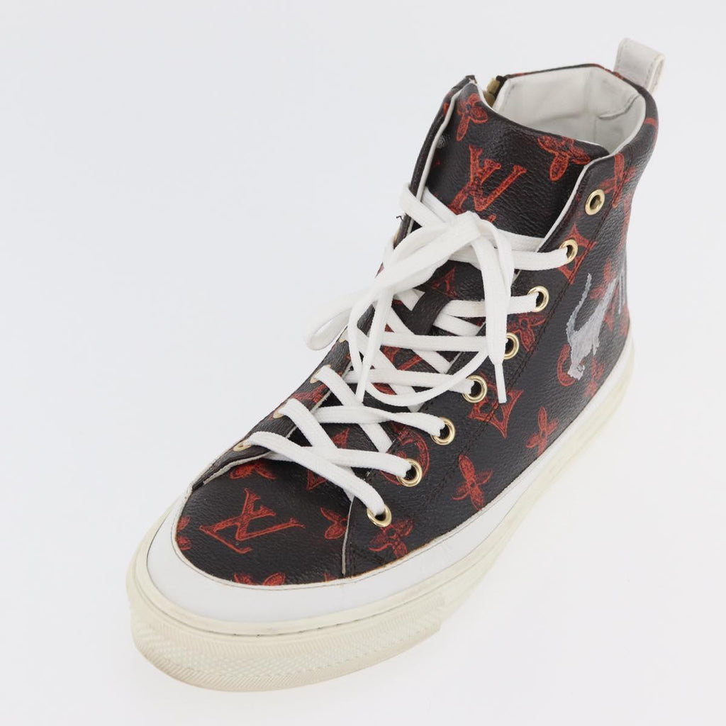 LOUIS VUITTON Catgram Stellar Line Sneakers LV Auth 176071M