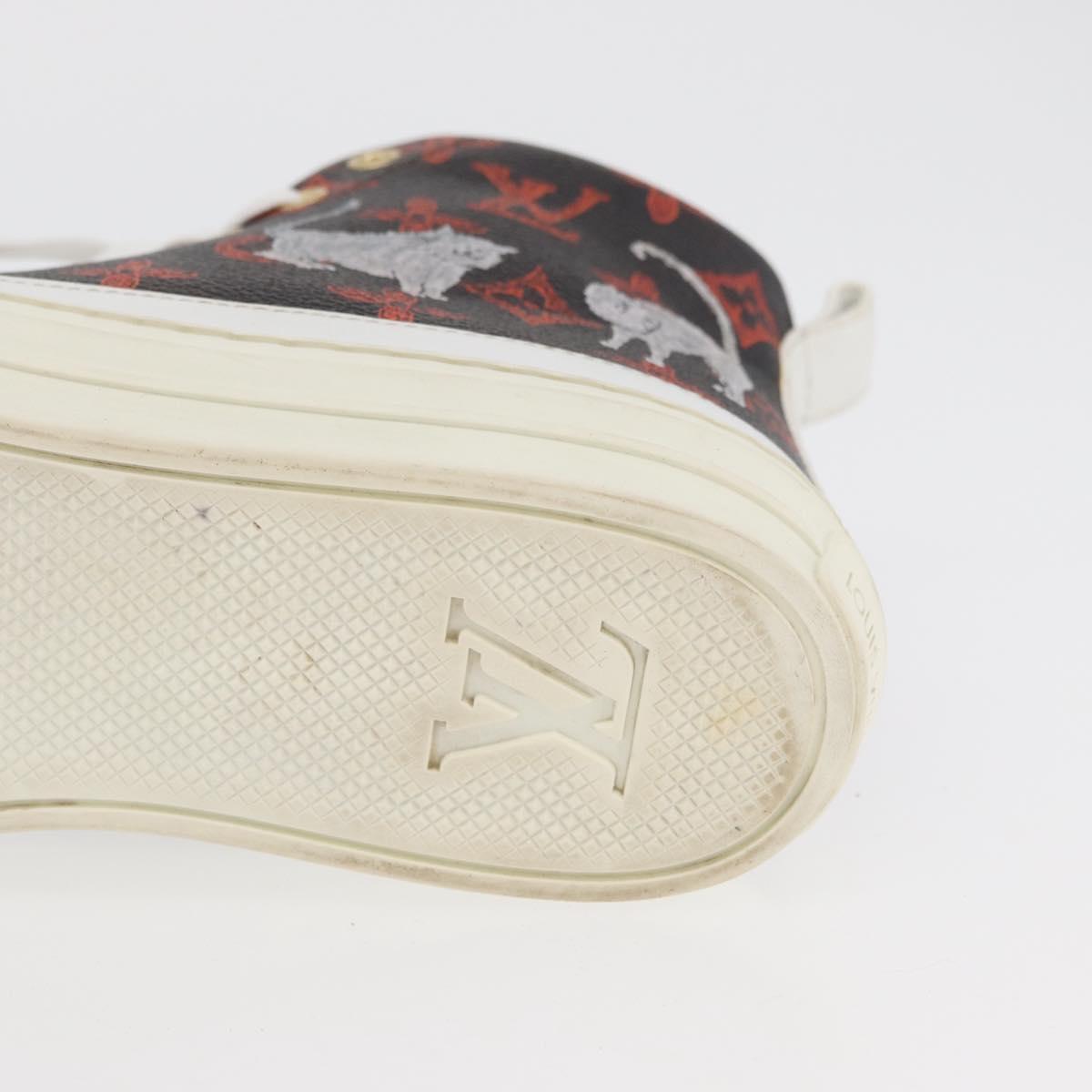 LOUIS VUITTON Catgram Stellar Line Sneakers LV Auth 176071M