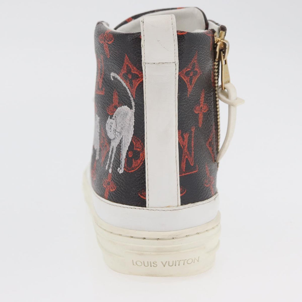 LOUIS VUITTON Catgram Stellar Line Sneakers LV Auth 176071M