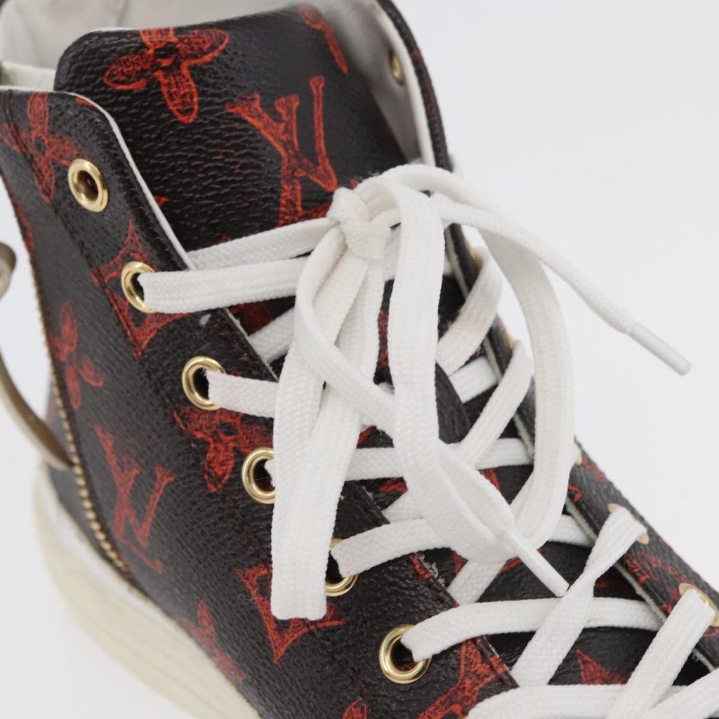 LOUIS VUITTON Catgram Stellar Line Sneakers LV Auth 176071M