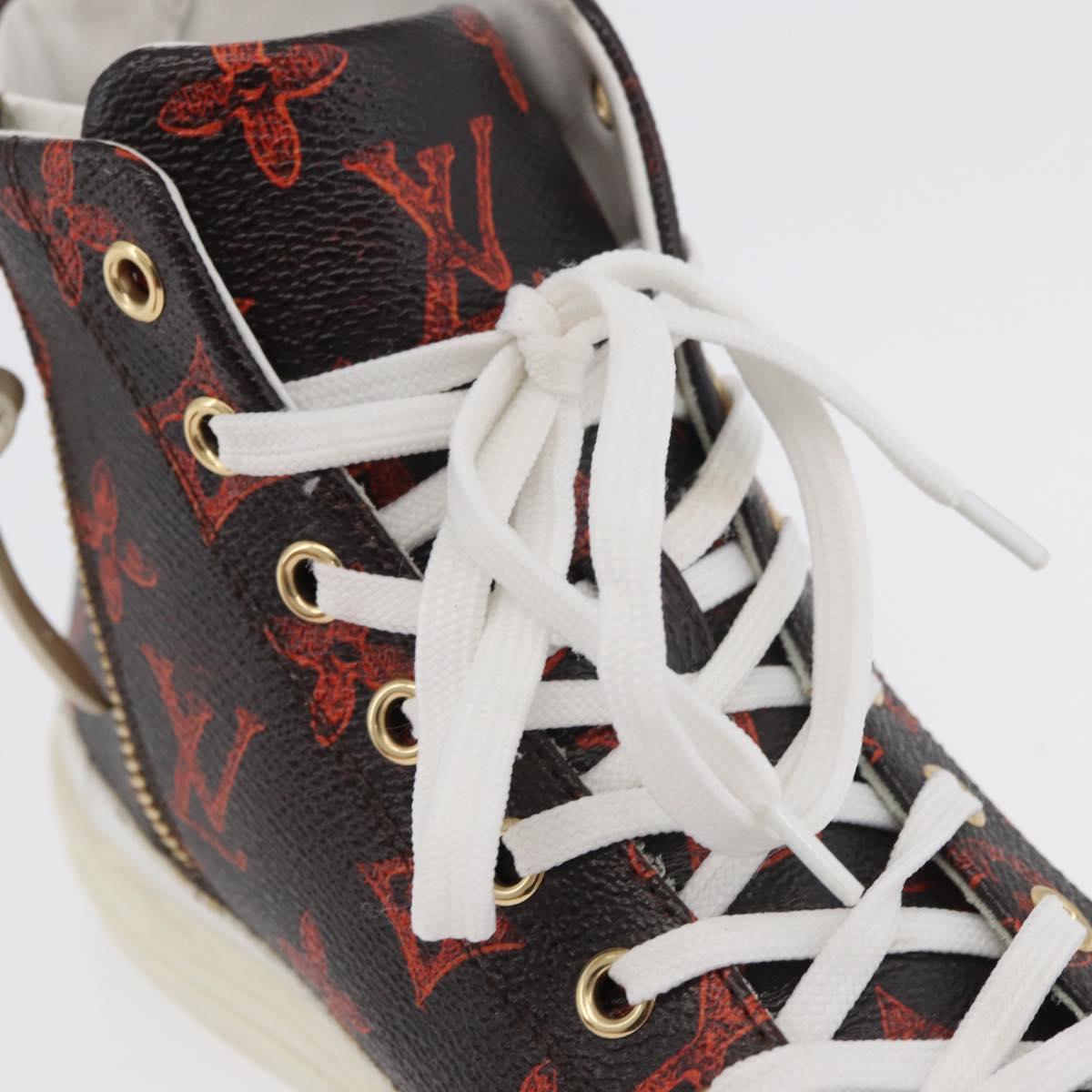 LOUIS VUITTON Catgram Stellar Line Sneakers LV Auth 176071M