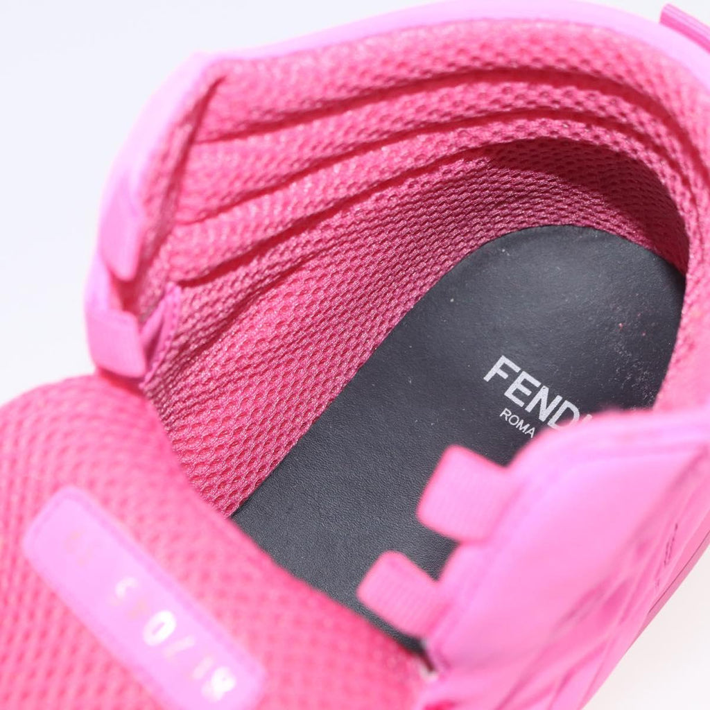 FENDI Zucca Canvas Sneakers 39 Pink Auth 181201A