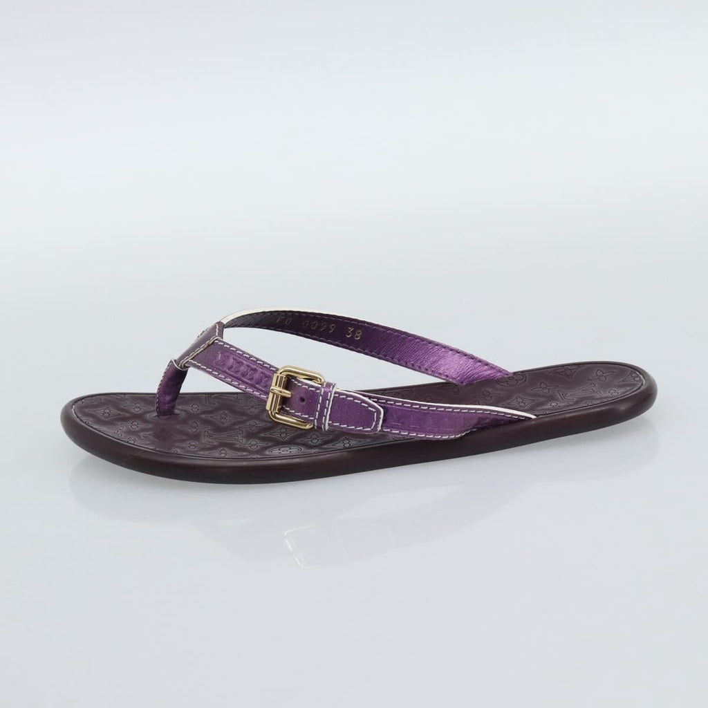 LOUIS VUITTON Monogram Sandals Purple LV Auth 186233M