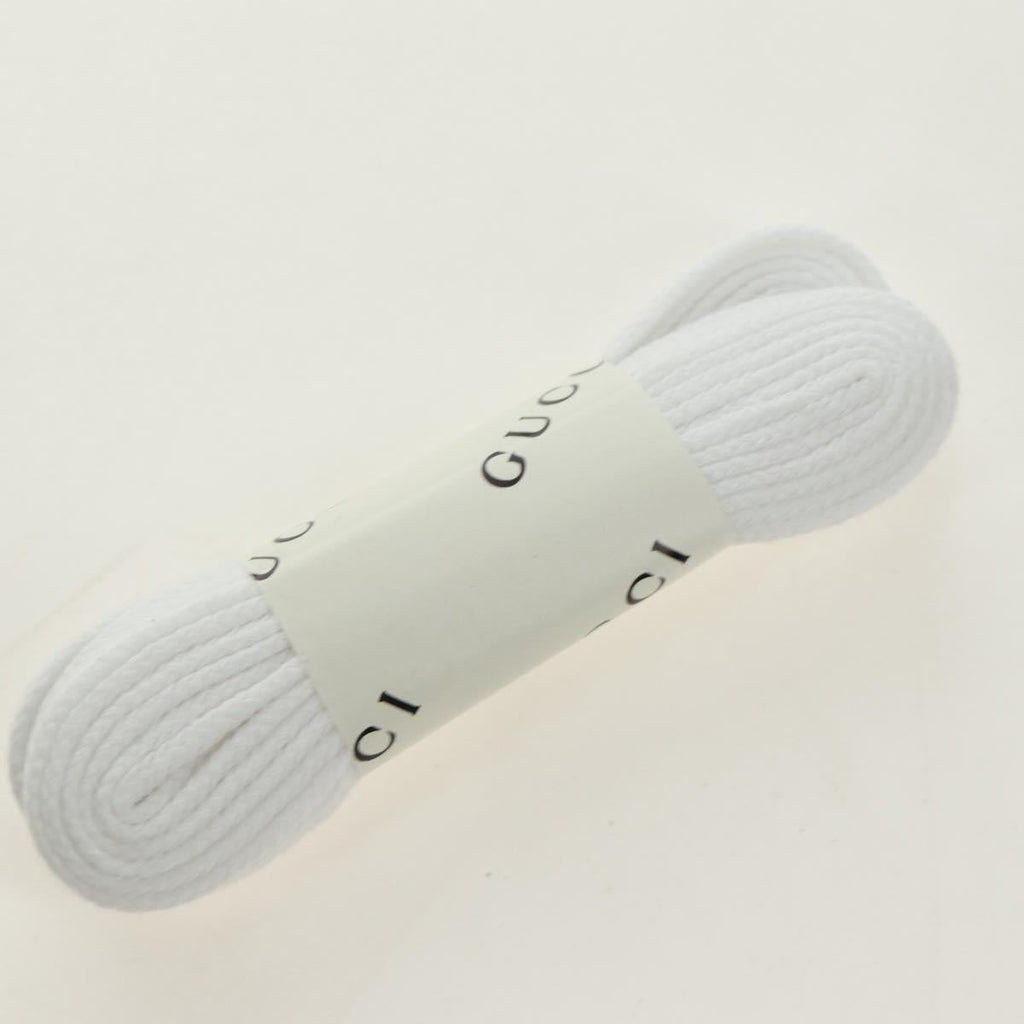 GUCCI Gucci Run Sneakers Leather White Auth 190306M