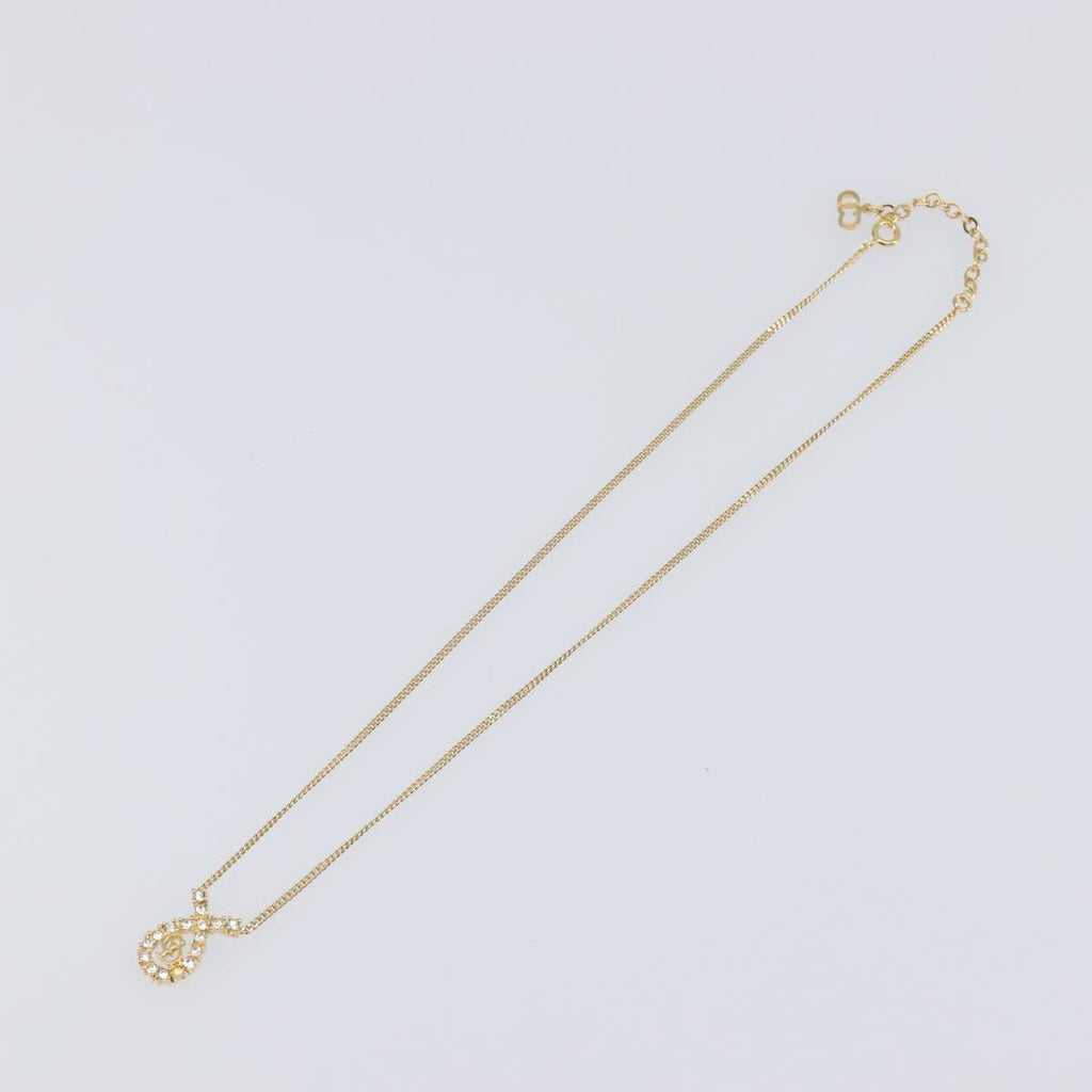 Christian Dior Necklace metal Gold Tone Auth 193470