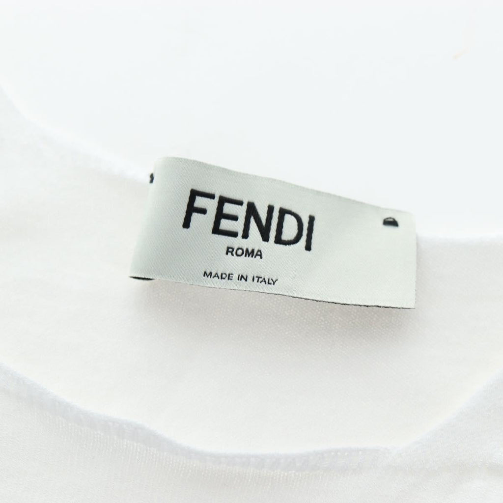 FENDI Zucca Canvas One Piece Shirt White Auth 193726M