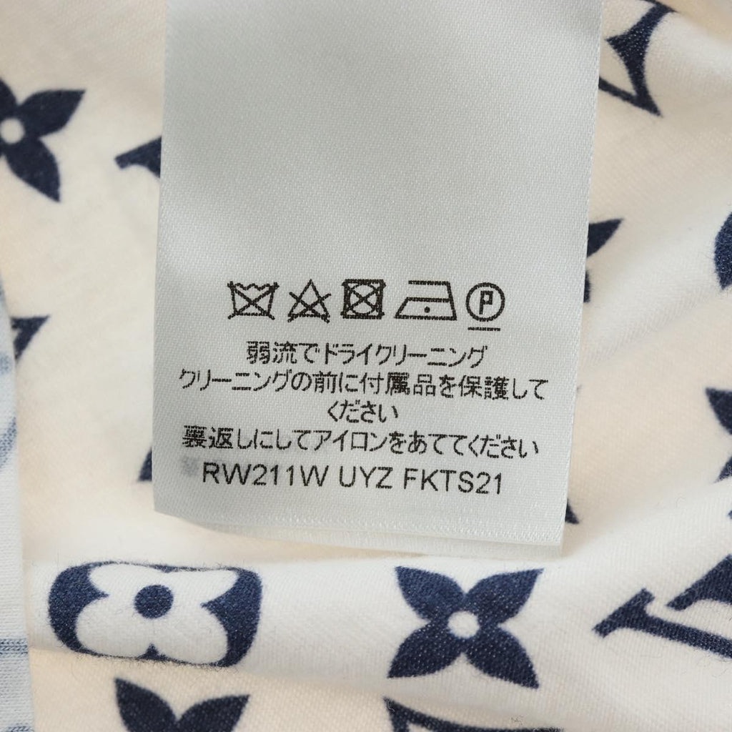 LOUIS VUITTON Monogram Escal Printed T-Shirt S White LV Auth 193729M