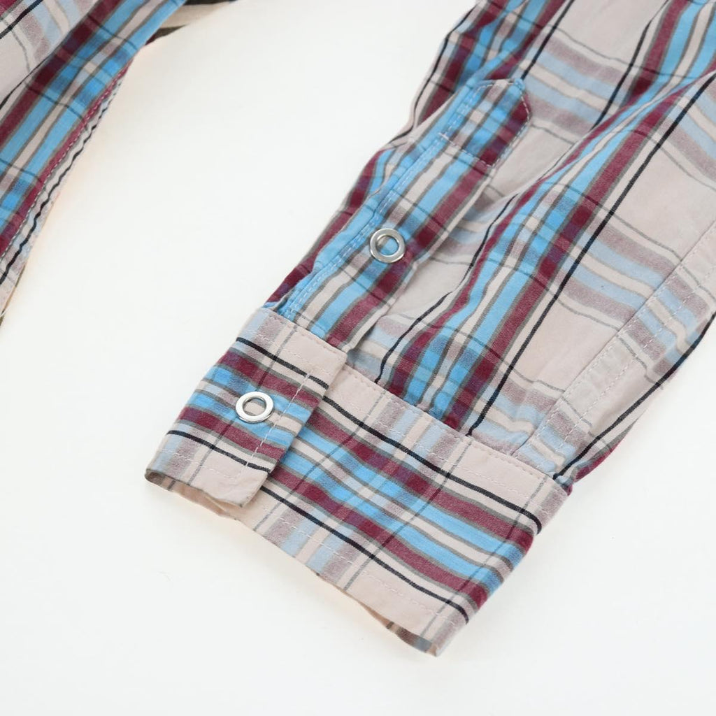 BURBERRY Nova Check Shirt cotton Beige Auth 195117M