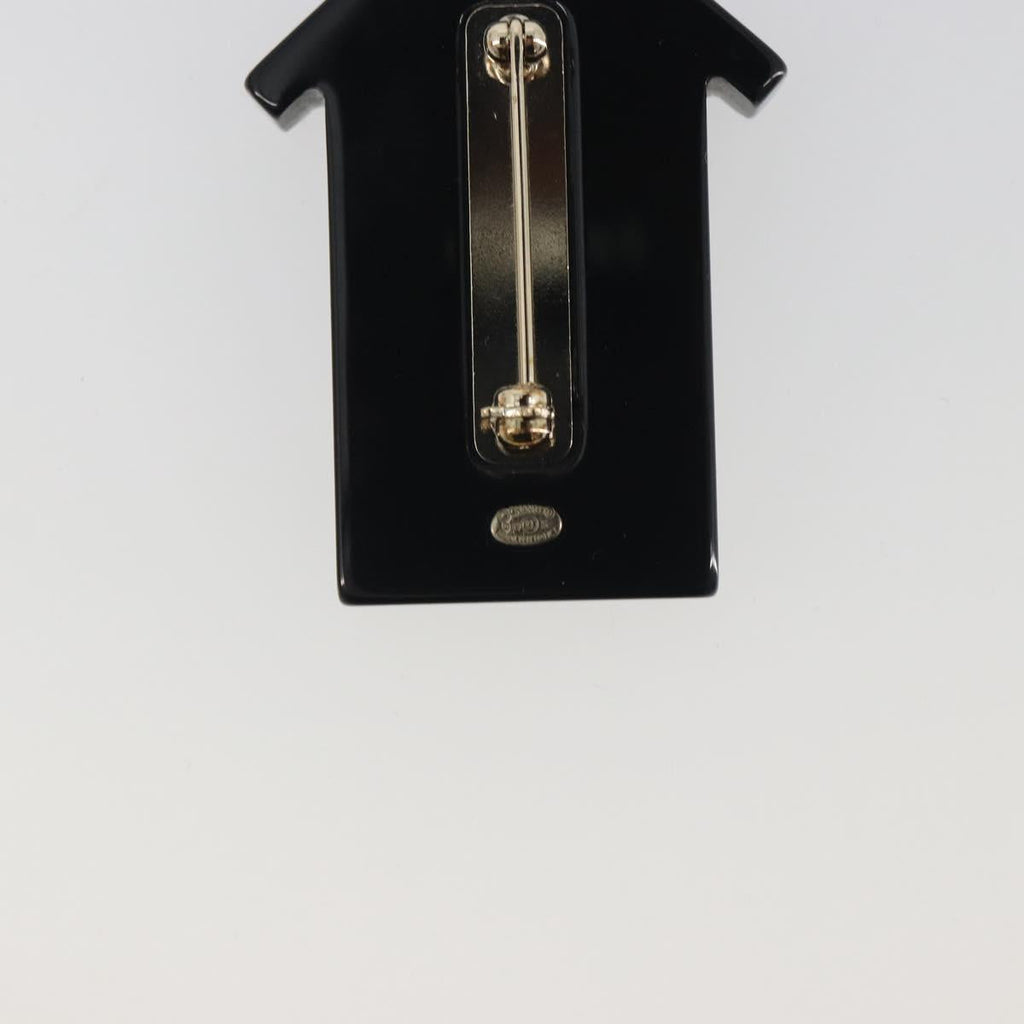 CHANEL Brooch plastic Blue CC Auth 195313M