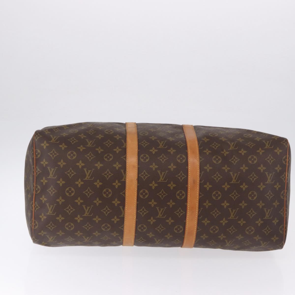 LOUIS VUITTON Monogram Keepall 55 Boston Bag M41424 LV Auth 196429