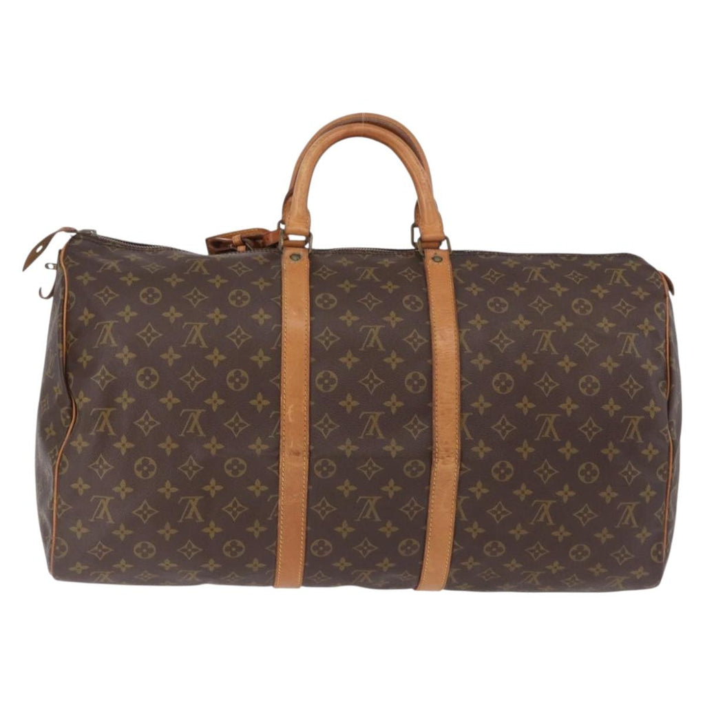LOUIS VUITTON Monogram Keepall 55 Boston Bag M41424 LV Auth 196429