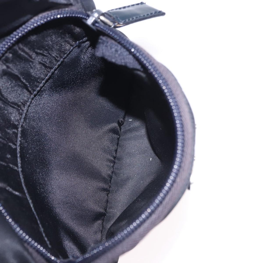 PRADA Backpack Nylon Black Silver Auth 199882A