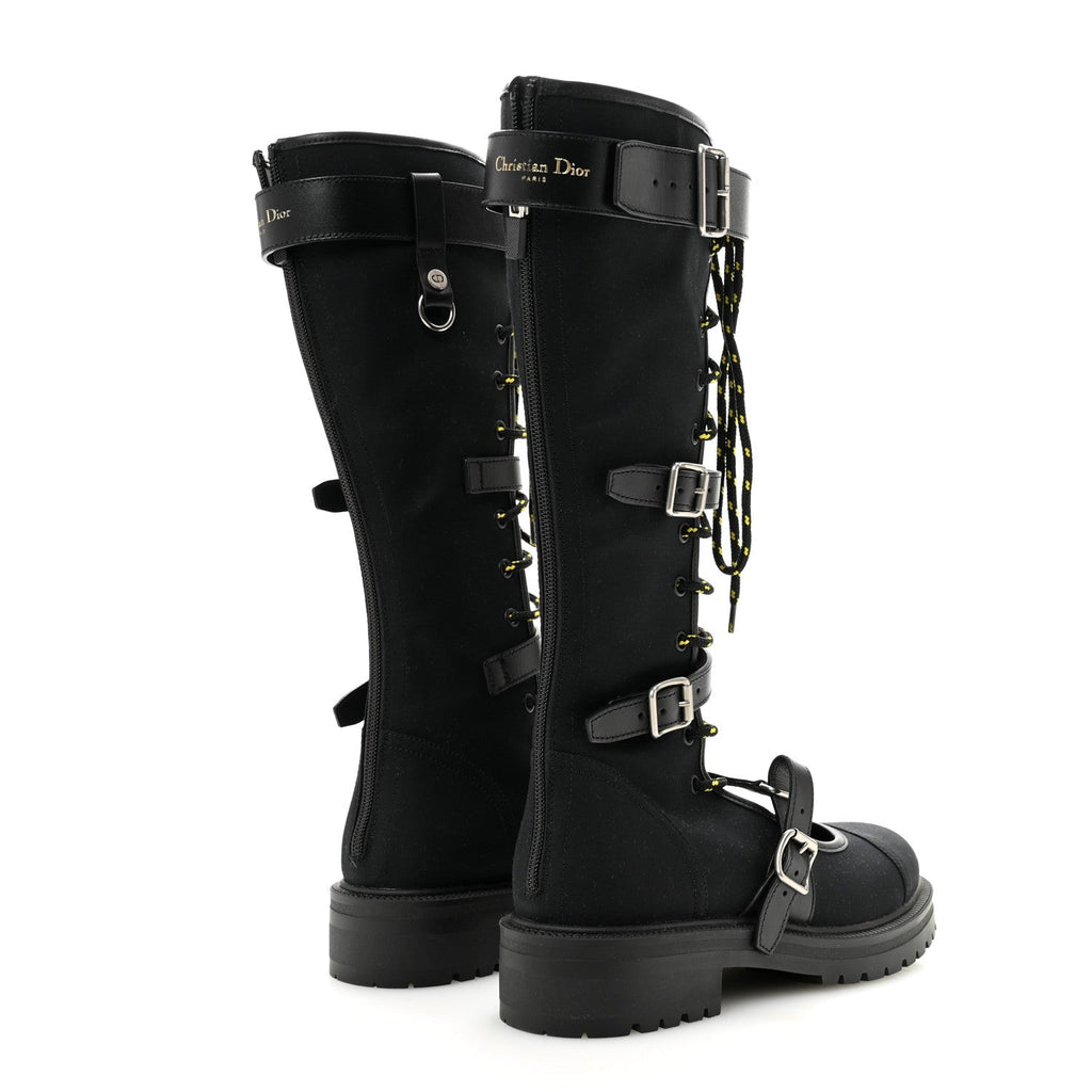 Technical Fabric Dioranger Lace Up High Boots 39.5 Black