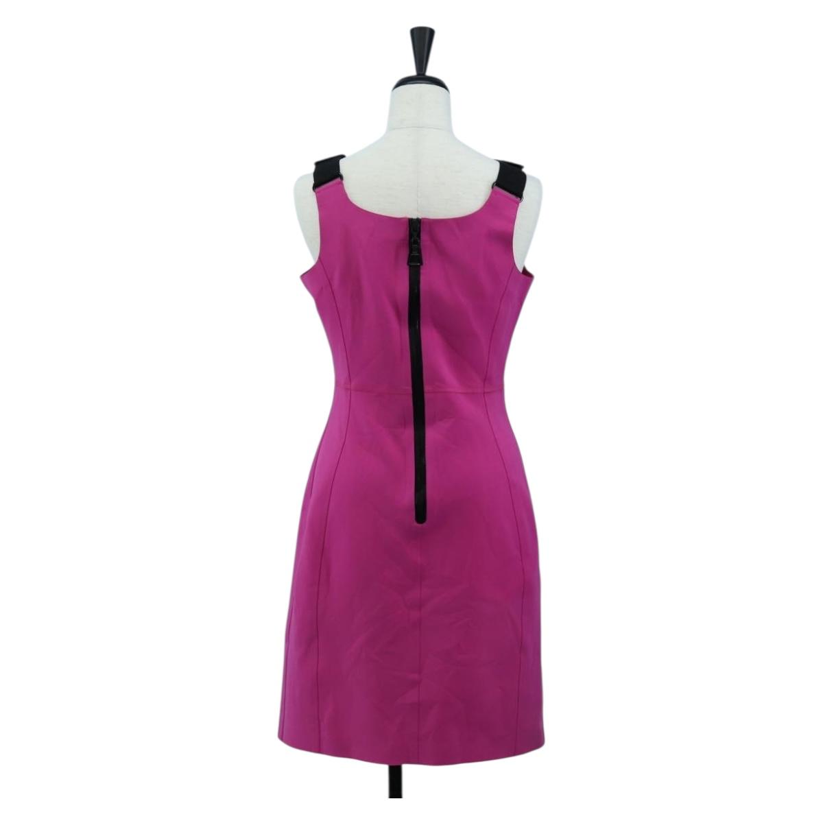 LOUIS VUITTON Tank Dress One Piece Dress Shirt Nylon 38 Pink LV Auth 203730M