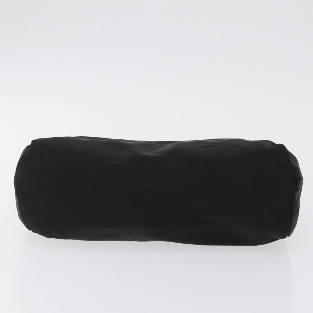 PRADA Pouch Nylon 4 Set Black Silver gold Auth 204250