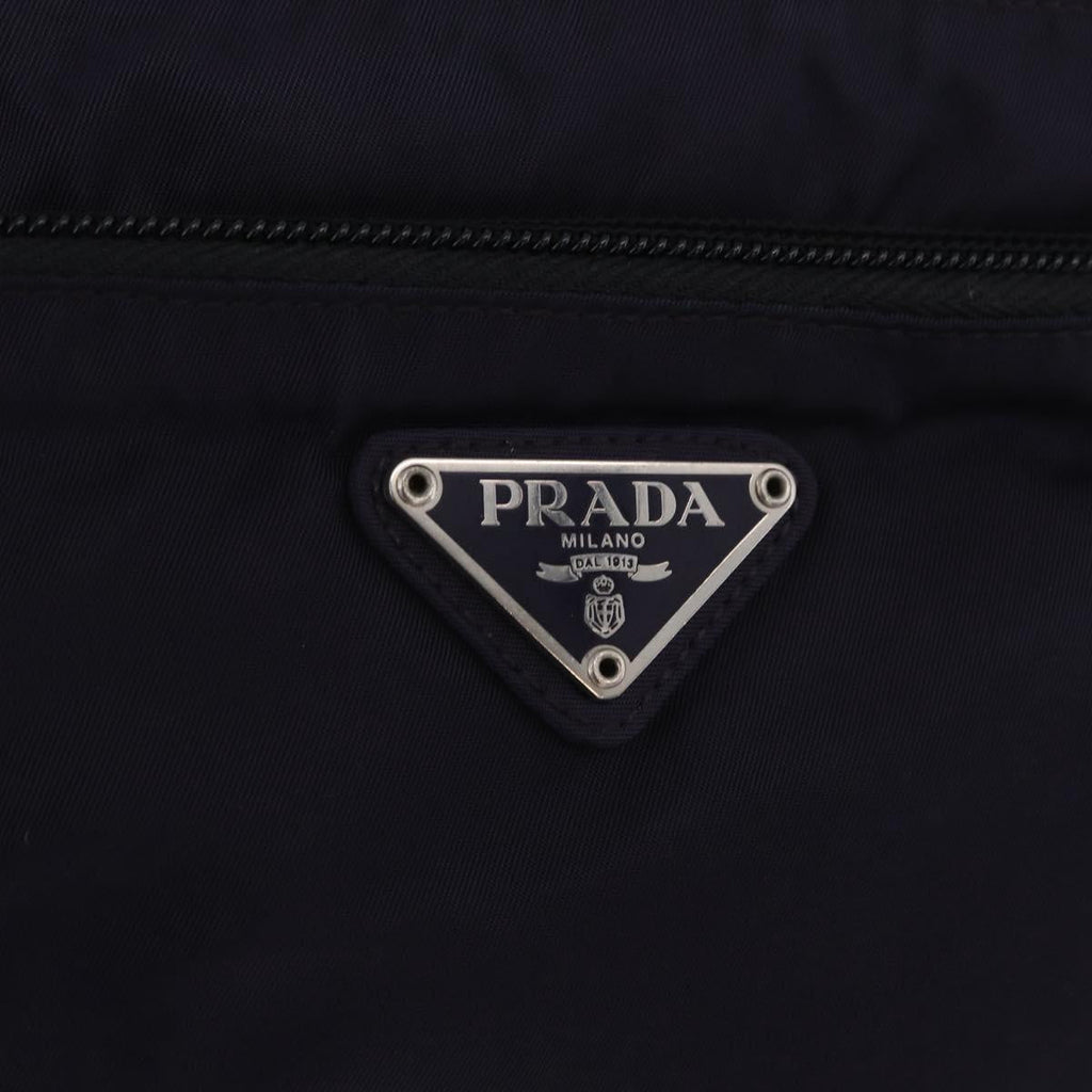 PRADA Shoulder Bag Nylon Leather 5 Set Black Purple Auth 204287