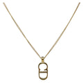 Christian Dior Necklace metal Gold Auth 204290