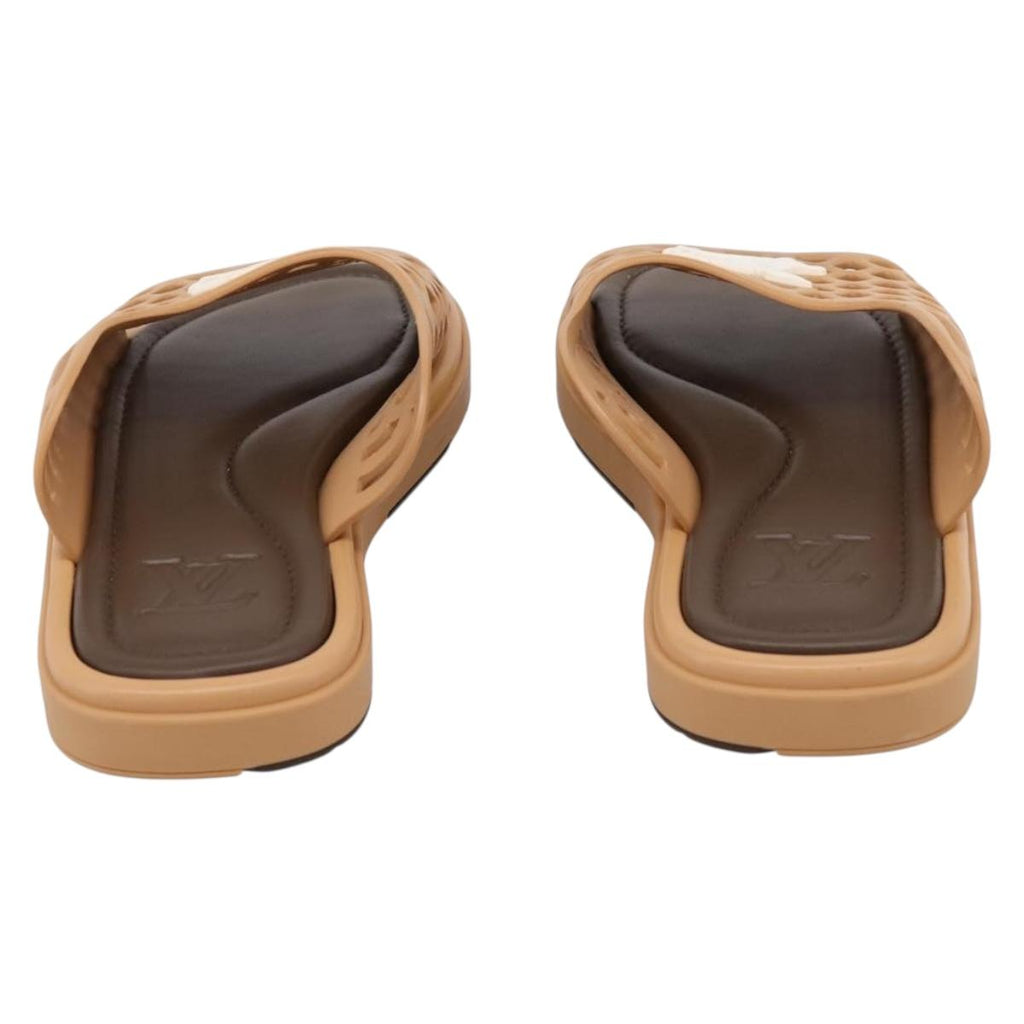 LOUIS VUITTON LV Waffles Sandals Rubber 6 LV Auth 204935M