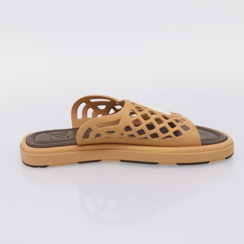 LOUIS VUITTON LV Waffles Sandals Rubber 6 LV Auth 204935M