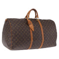 LOUIS VUITTON Monogram Keepall 60 Boston Bag M41422 LV Auth 205364V