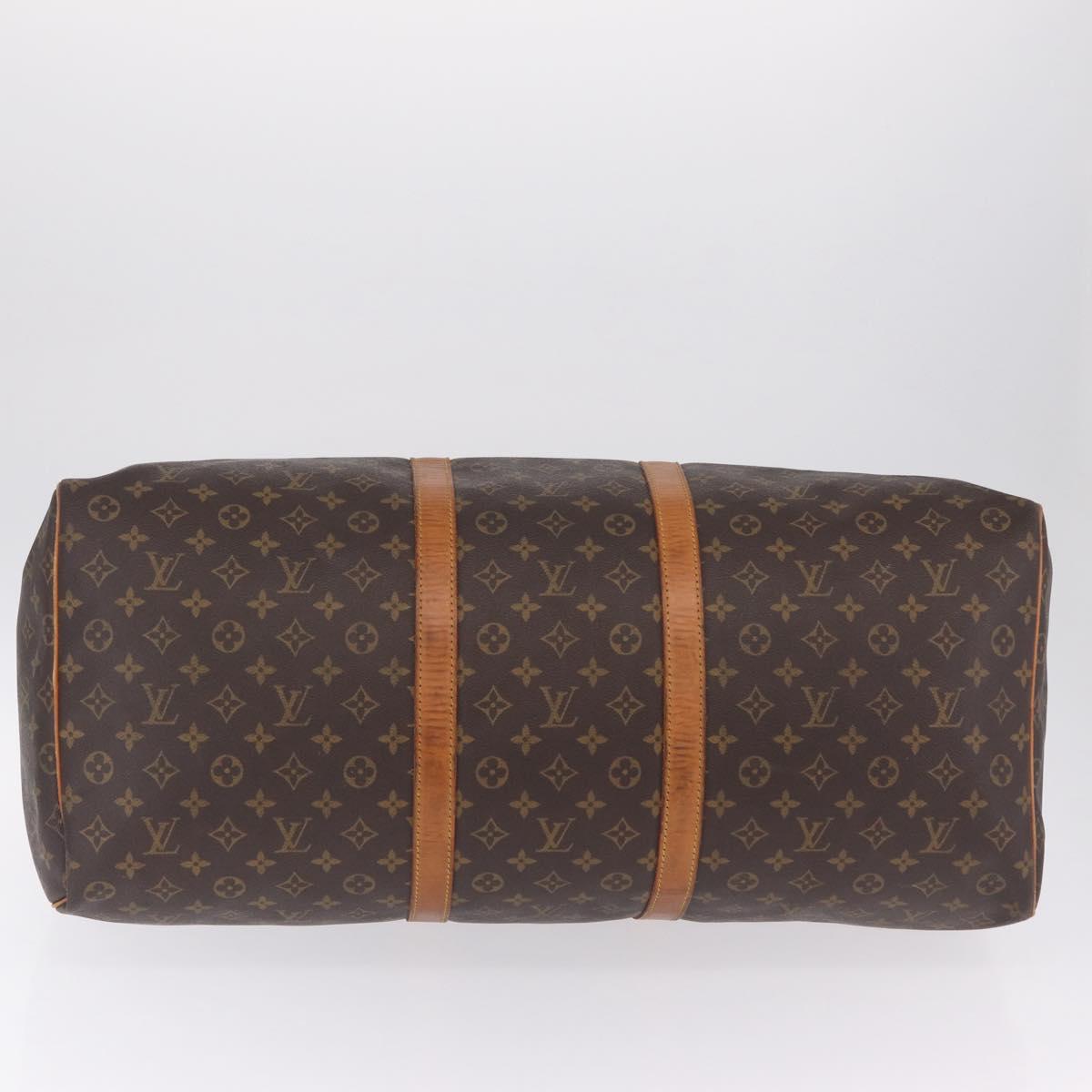 LOUIS VUITTON Monogram Keepall 60 Boston Bag M41422 LV Auth 205364V