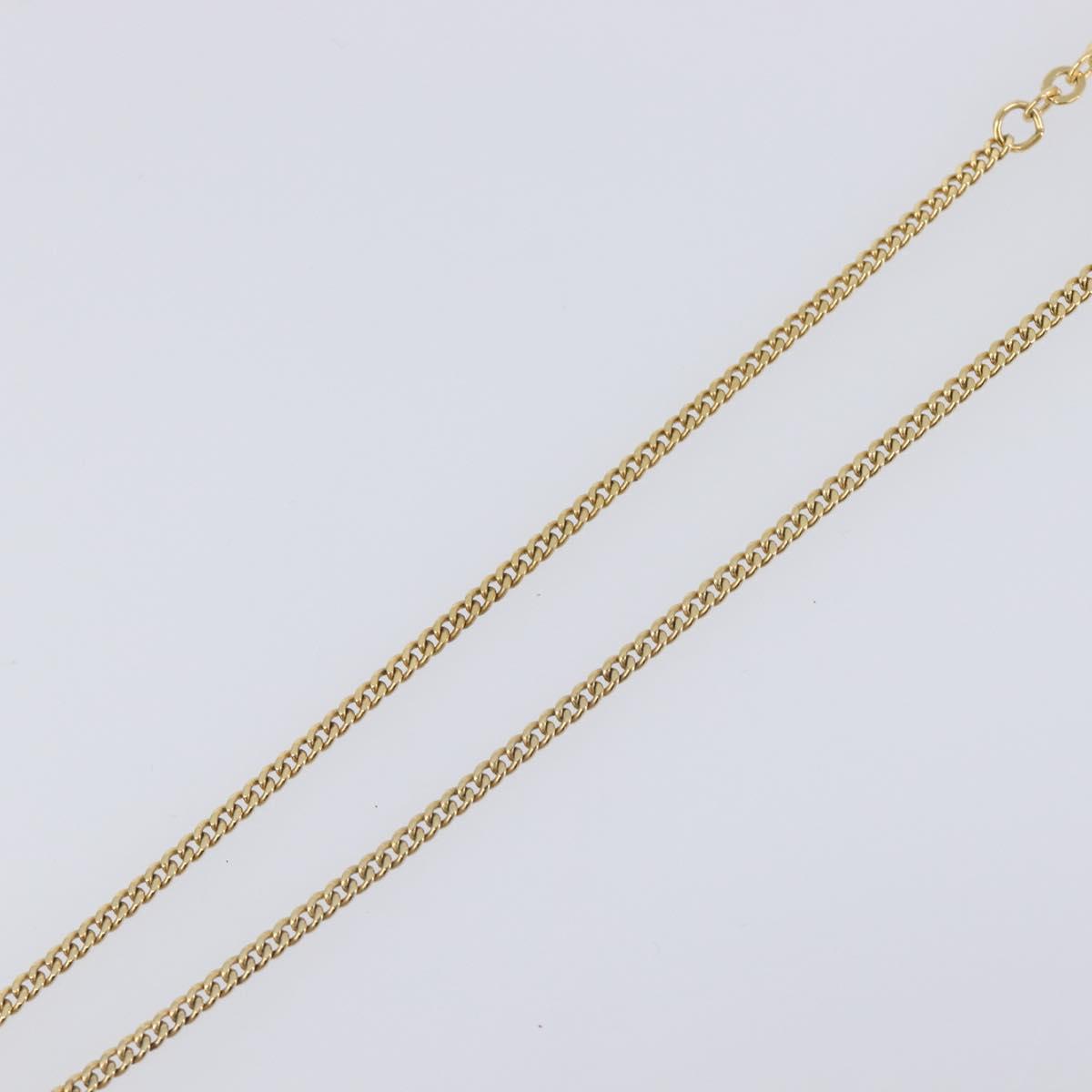 Christian Dior Necklace metal Gold Auth 205462