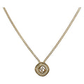 Christian Dior Necklace metal Gold Auth 205462