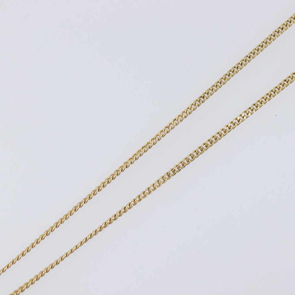 Christian Dior Necklace metal Gold Auth 205462