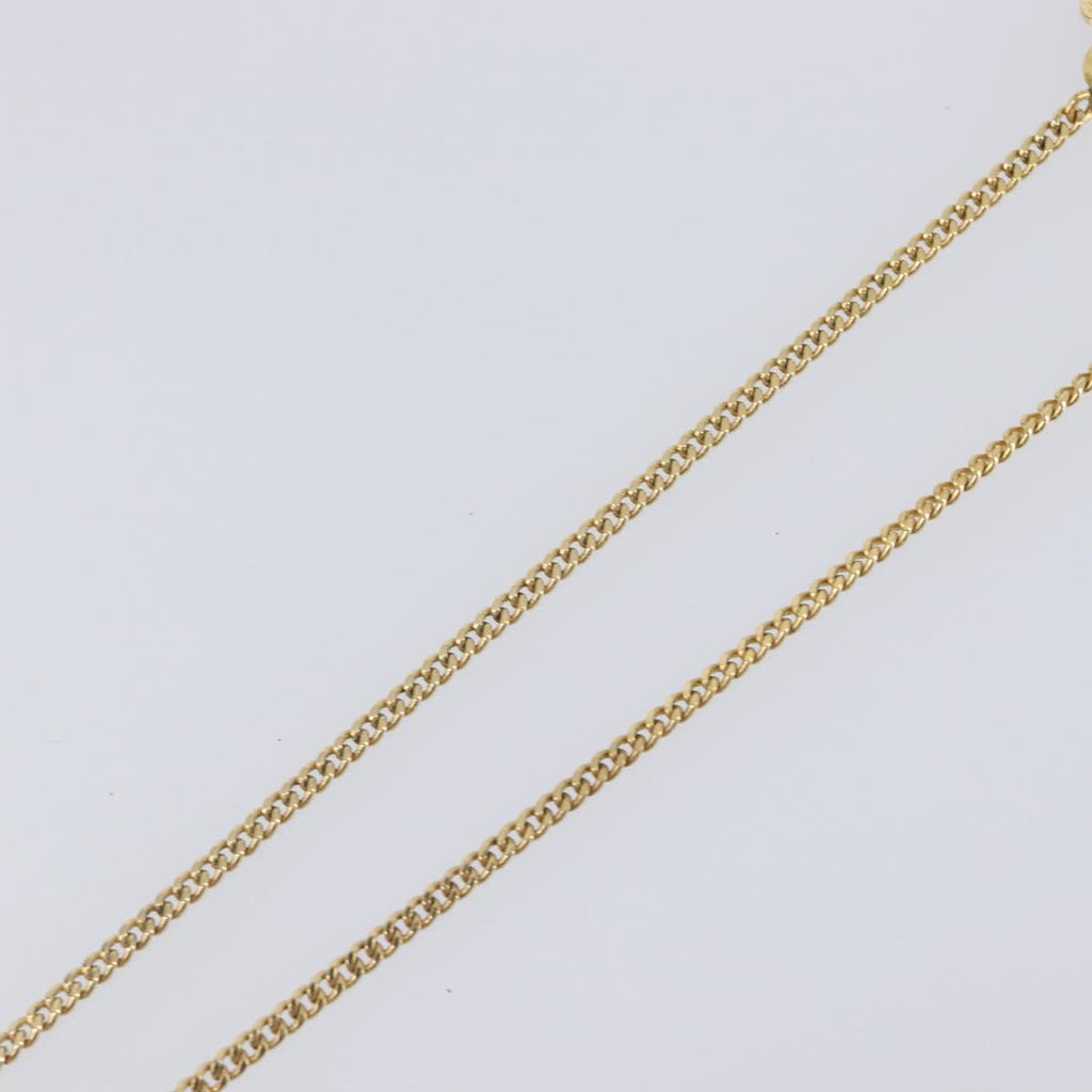 Christian Dior Necklace metal Gold Auth 205462