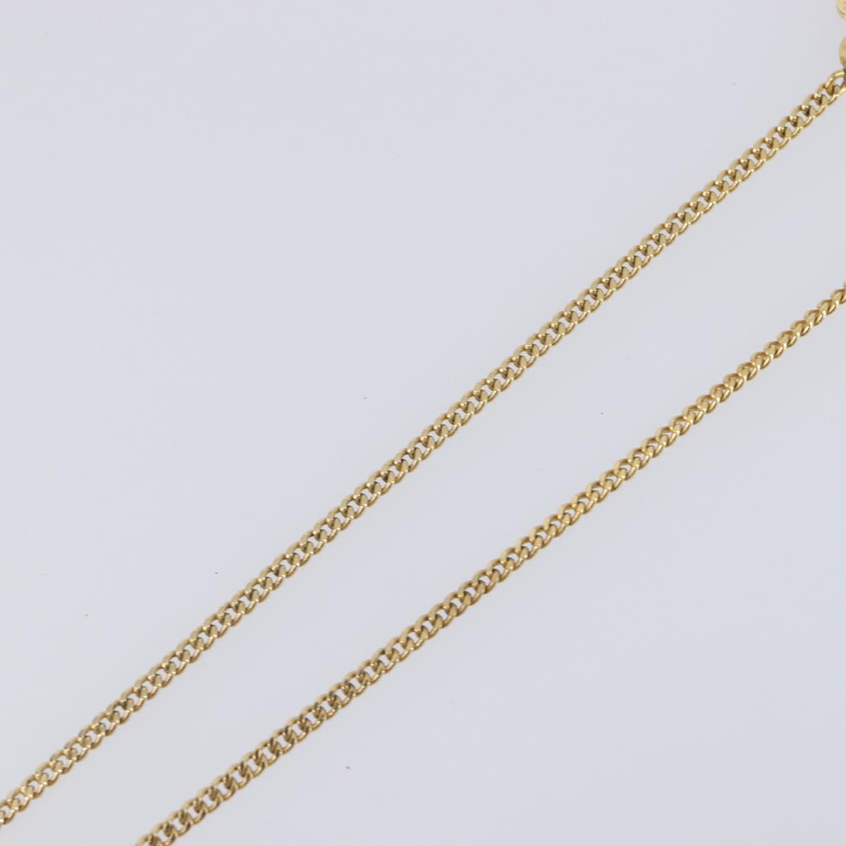Christian Dior Necklace metal Gold Auth 205462