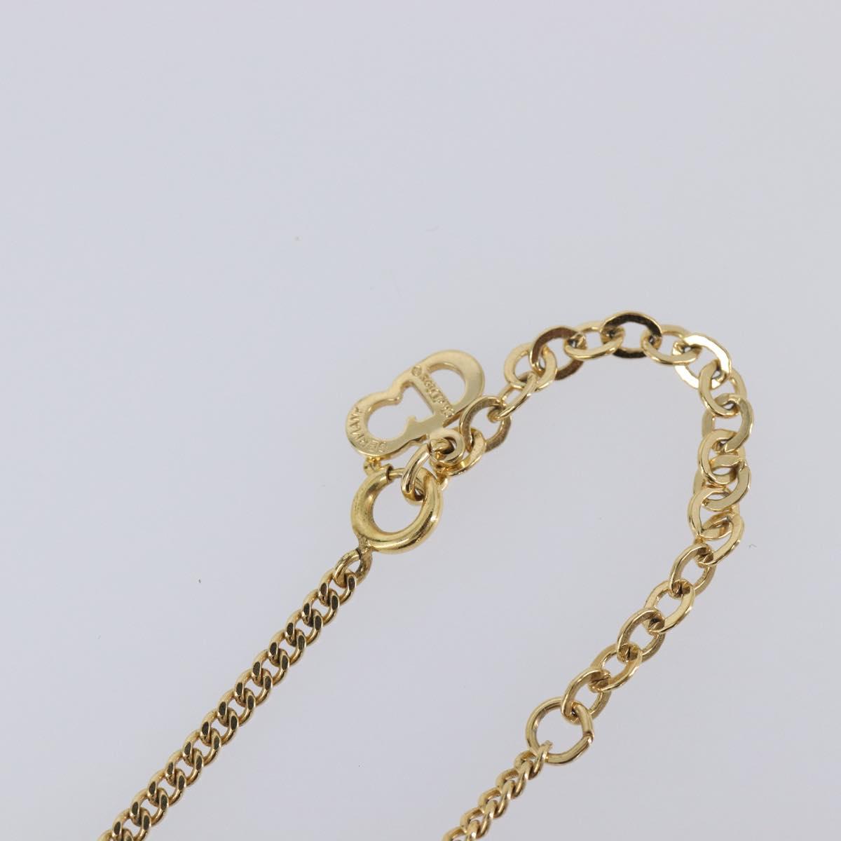 Christian Dior Necklace metal Gold Auth 205462