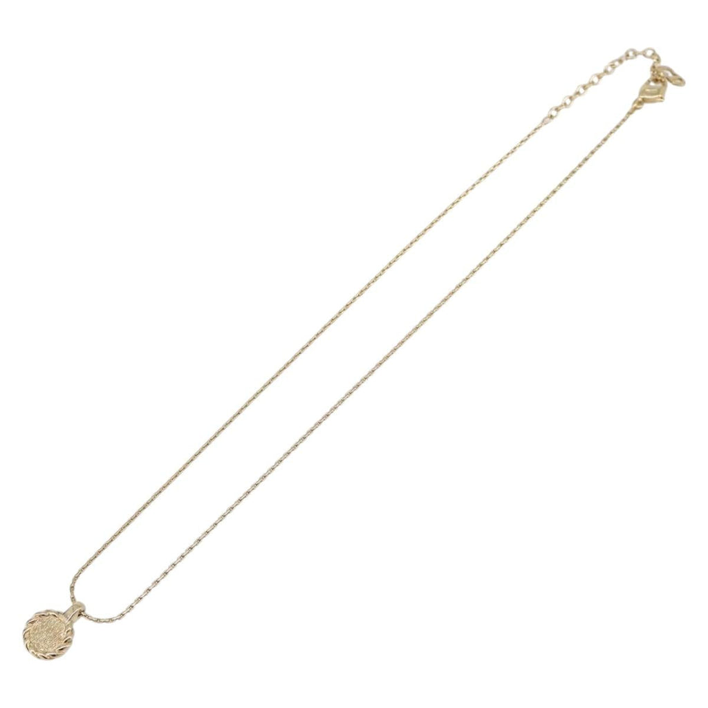 Christian Dior Necklace metal Gold Auth 205485