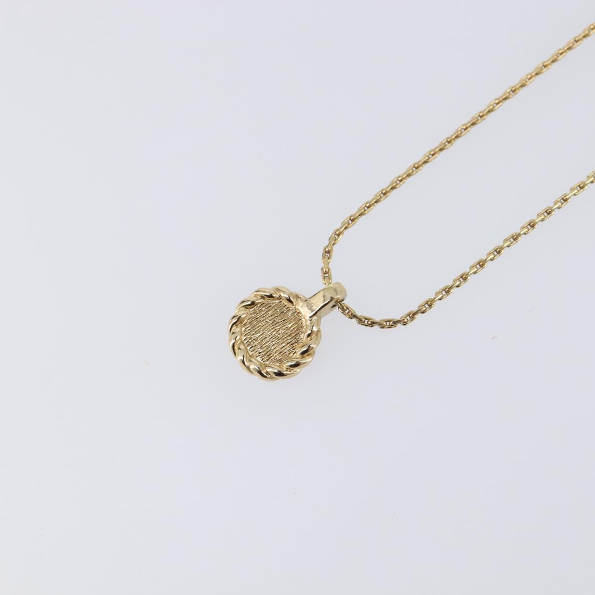 Christian Dior Necklace metal Gold Auth 205485