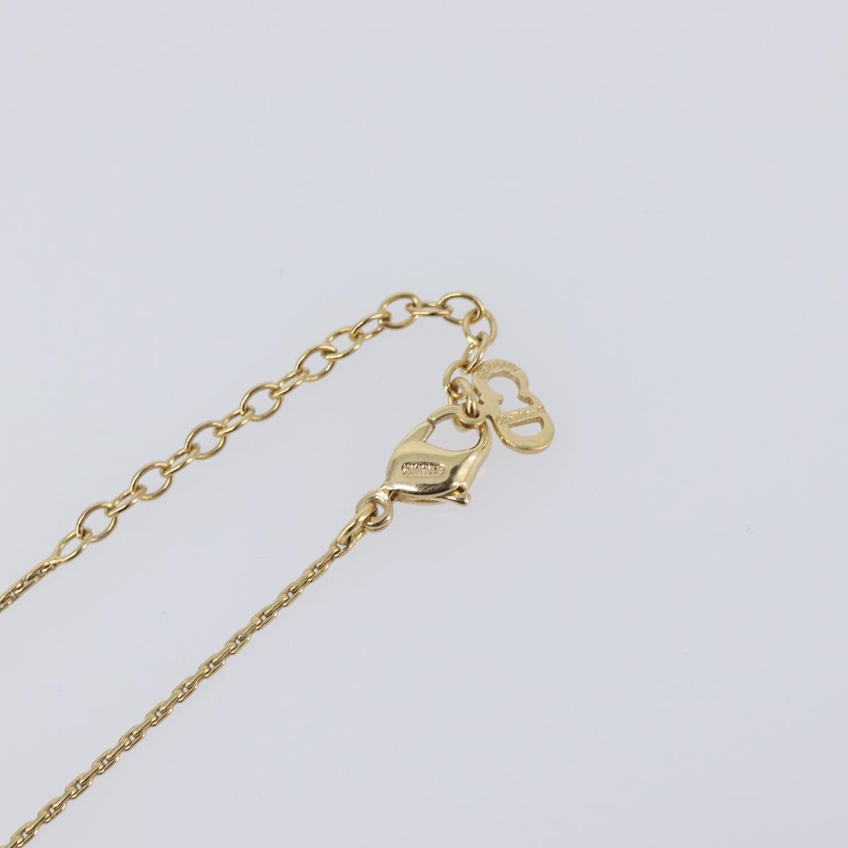 Christian Dior Necklace metal Gold Auth 205485