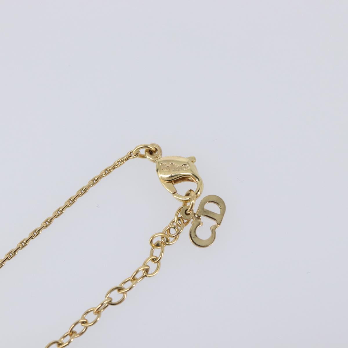 Christian Dior Necklace metal Gold Auth 205485