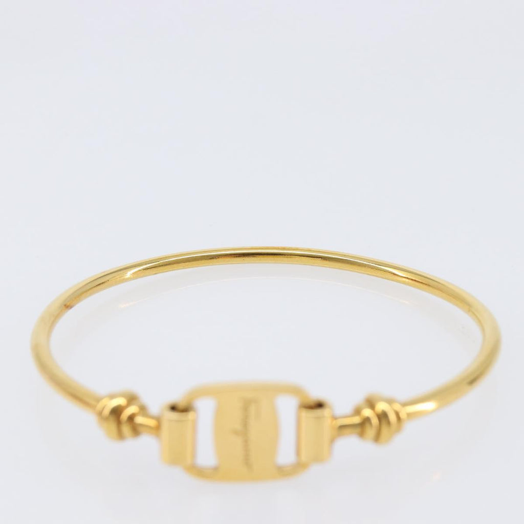 Salvatore Ferragamo Vala Bracelet Metal Gold Tone Auth 206151V