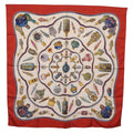 HERMES Carre 90 Scarf ”Pourvu qu'on ait l'ivresse” Silk Red Auth 206430