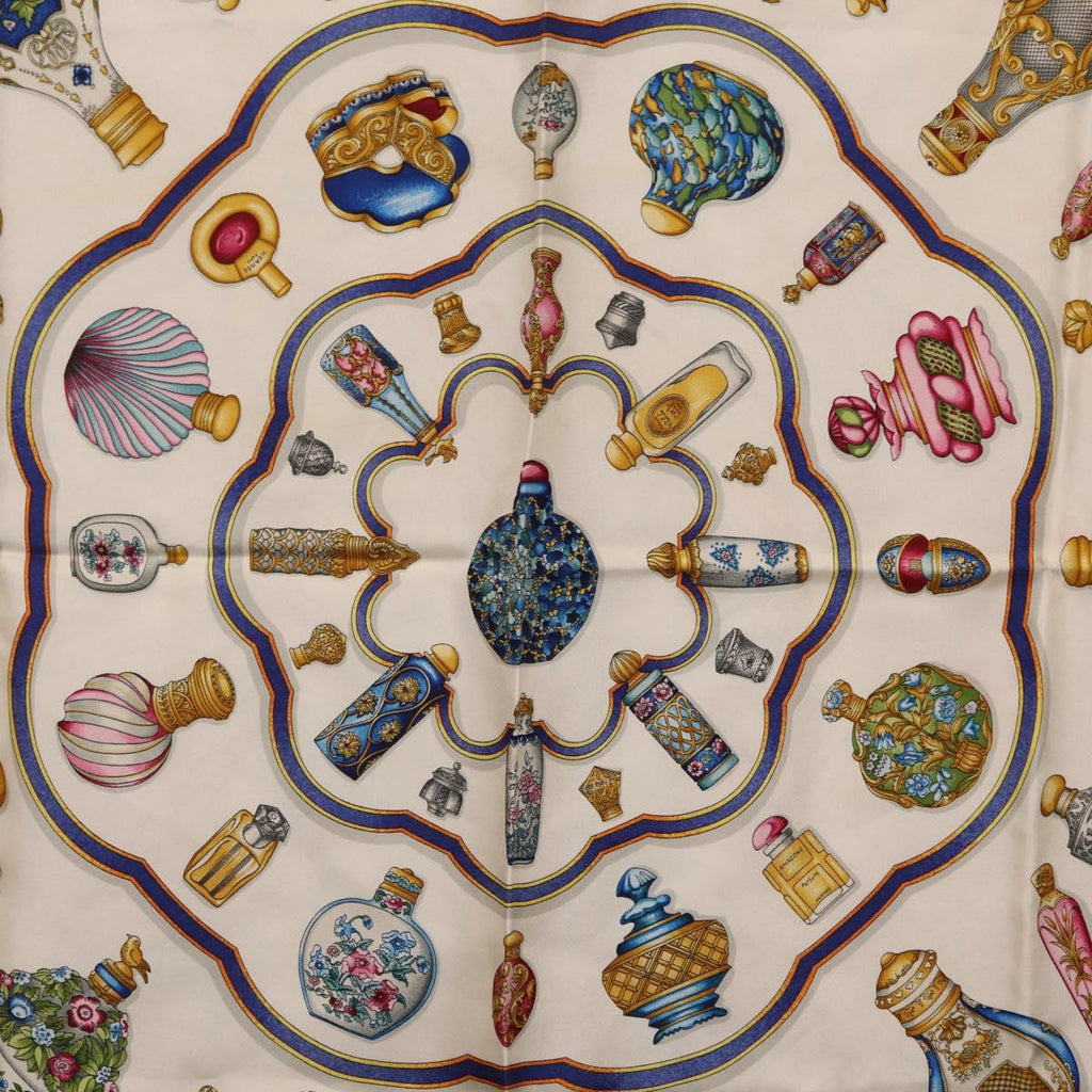 HERMES Carre 90 Scarf ”Pourvu qu'on ait l'ivresse” Silk Red Auth 206430