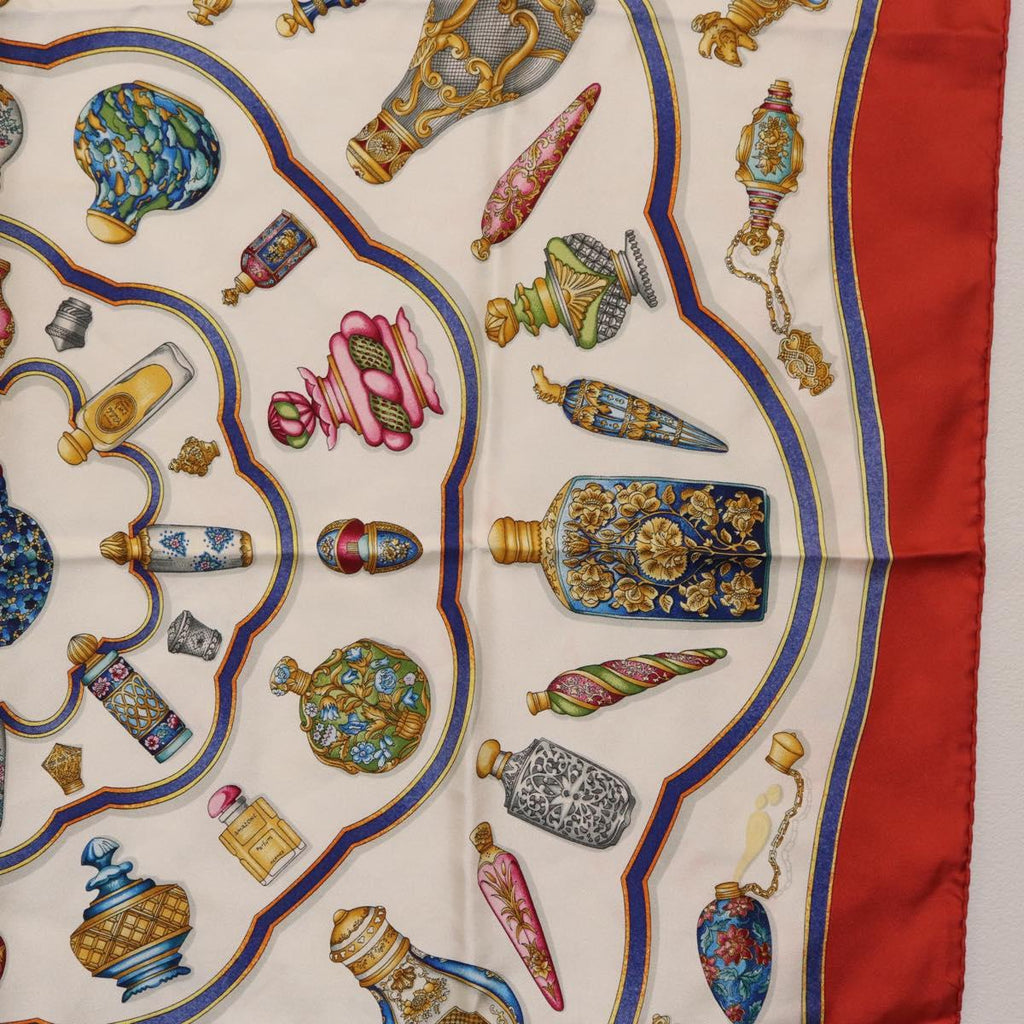 HERMES Carre 90 Scarf ”Pourvu qu'on ait l'ivresse” Silk Red Auth 206430