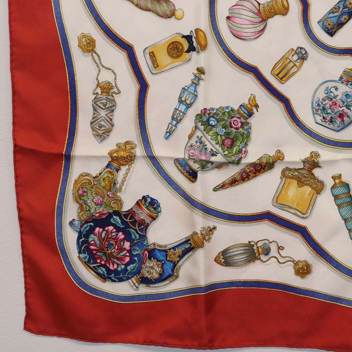 HERMES Carre 90 Scarf ”Pourvu qu'on ait l'ivresse” Silk Red Auth 206430