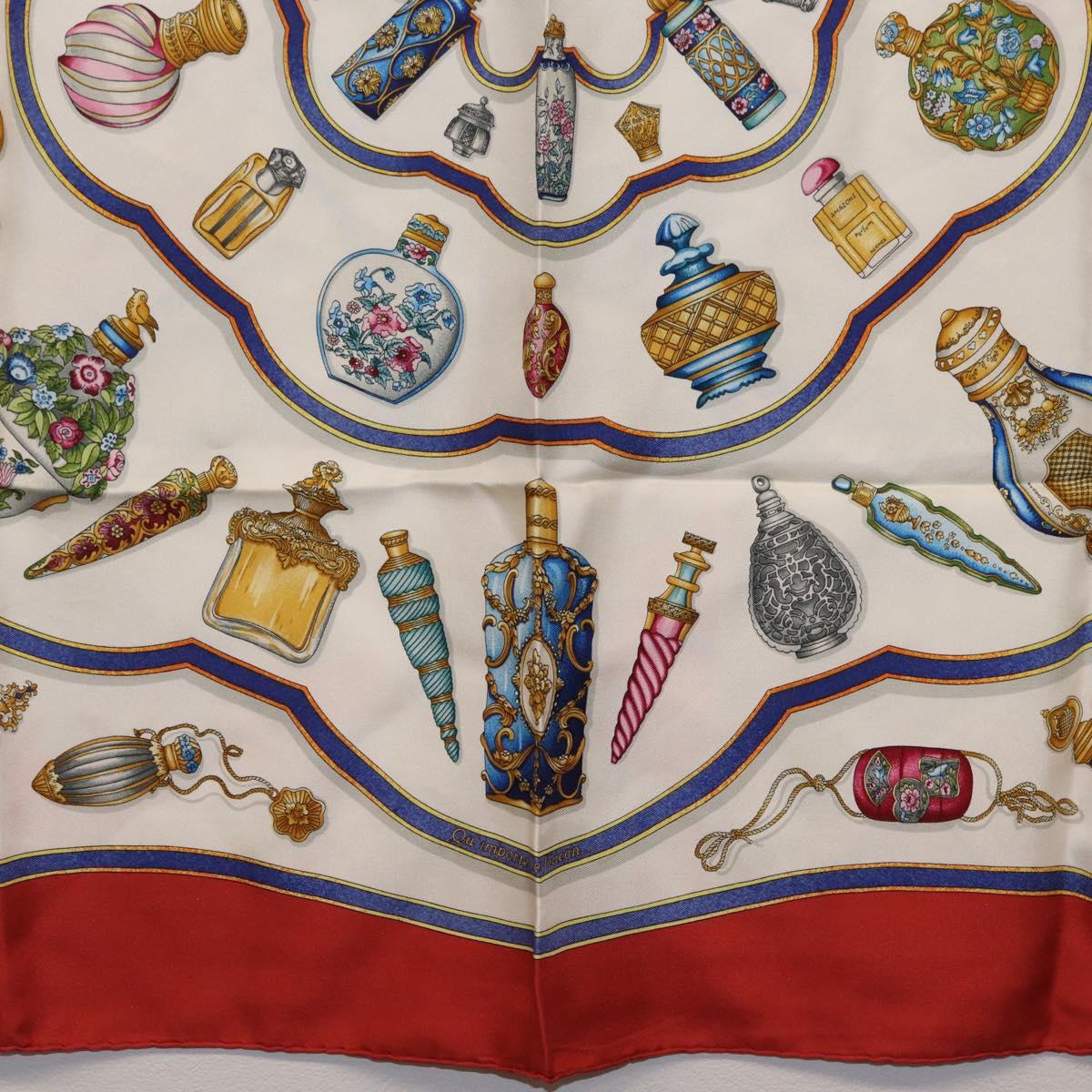 HERMES Carre 90 Scarf ”Pourvu qu'on ait l'ivresse” Silk Red Auth 206430