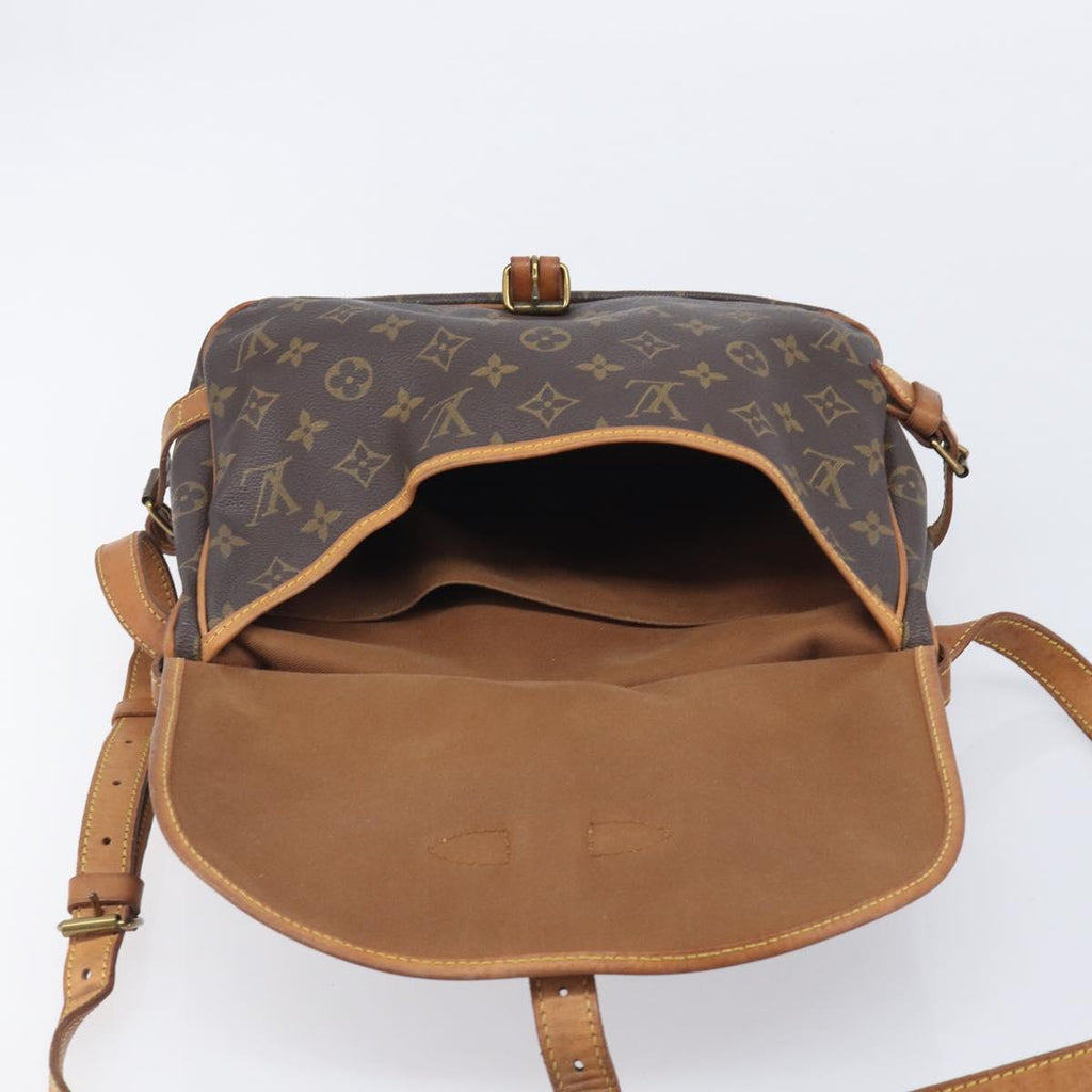 LOUIS VUITTON Monogram Saumur 30 Shoulder Bag M42256 LV Auth 206486