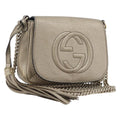 GUCCI Soho Chain Shoulder Bag Leather Gold 323190 Auth 206523A