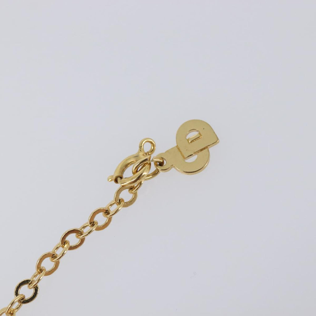 Christian Dior Necklace Metal 2 Set Gold Tone Auth 206829